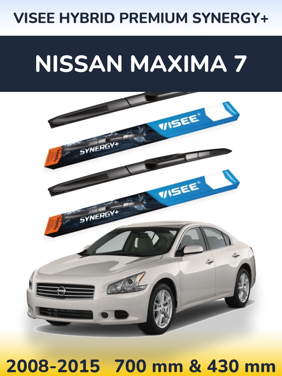 Torkarblad VISEE HYBRID PREMIUM SYNERGY+ för Nissan Maxima 7