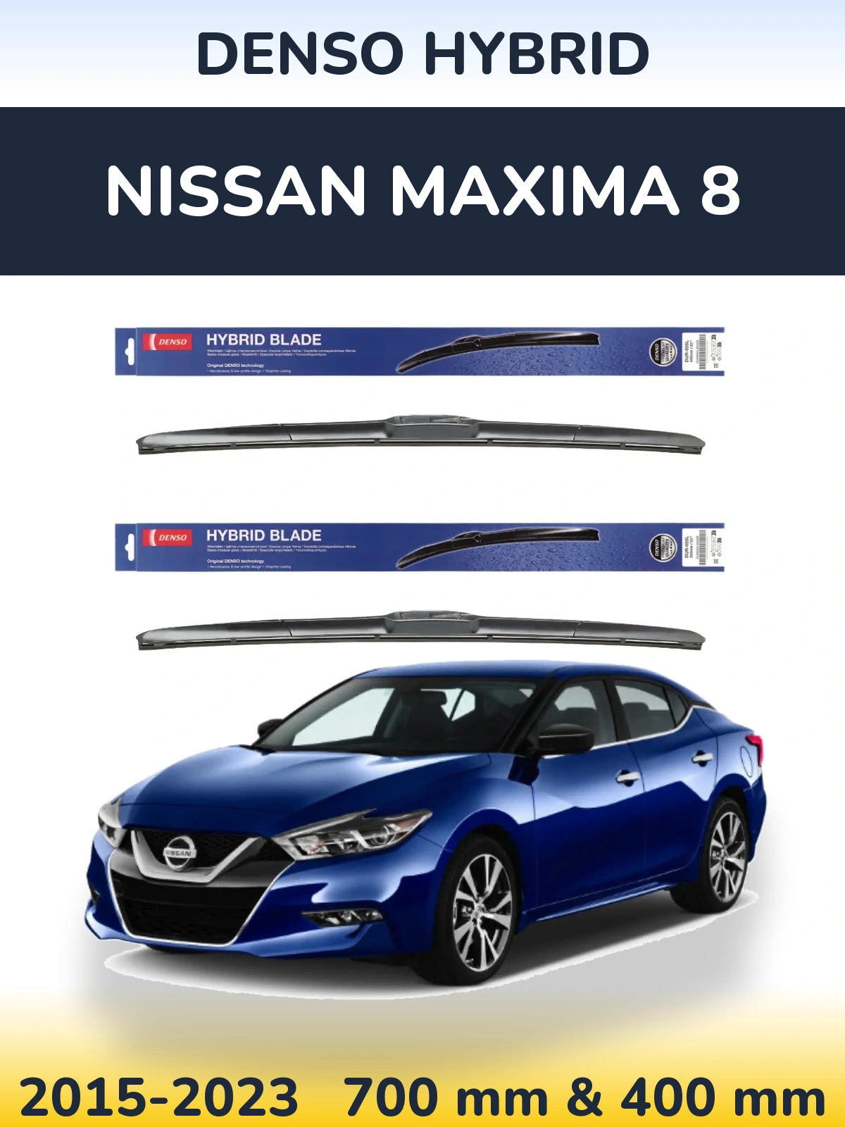 Torkarblad Denso Hybrid för Nissan Maxima 8