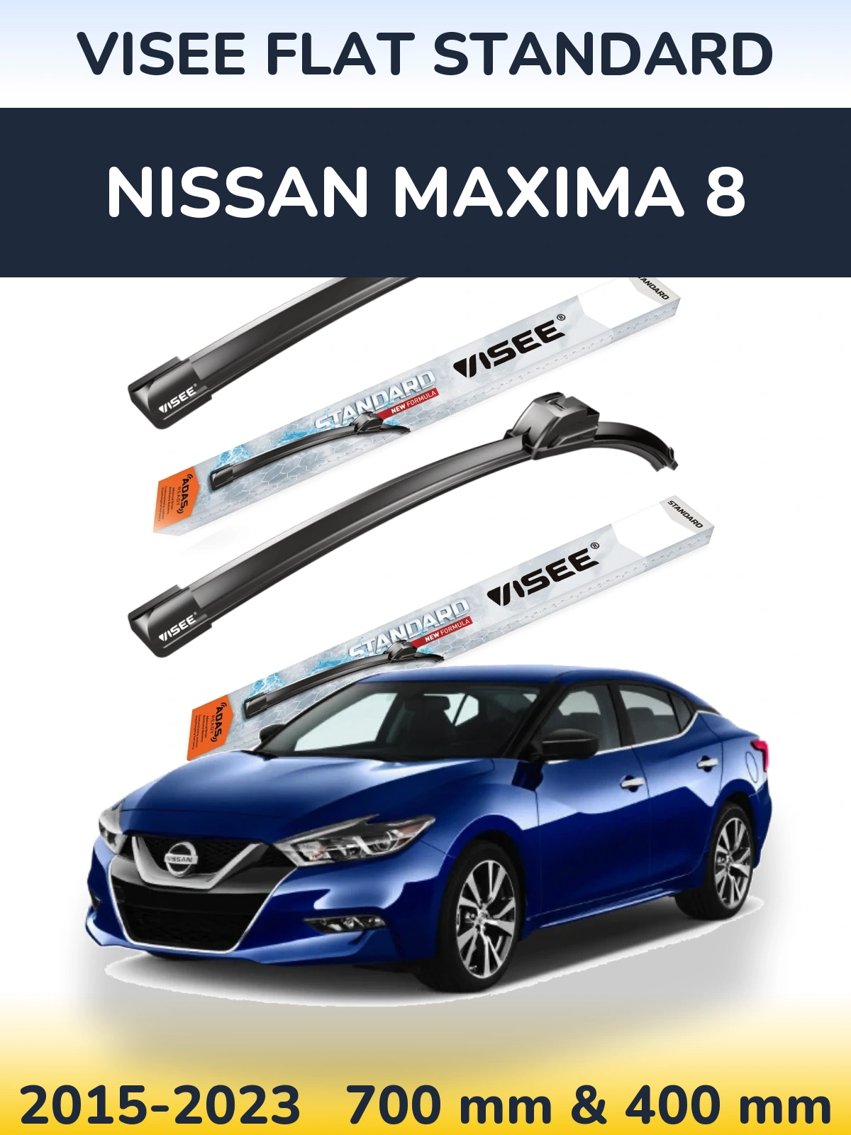 Torkarblad VISEE FLAT STANDARD för Nissan Maxima 8
