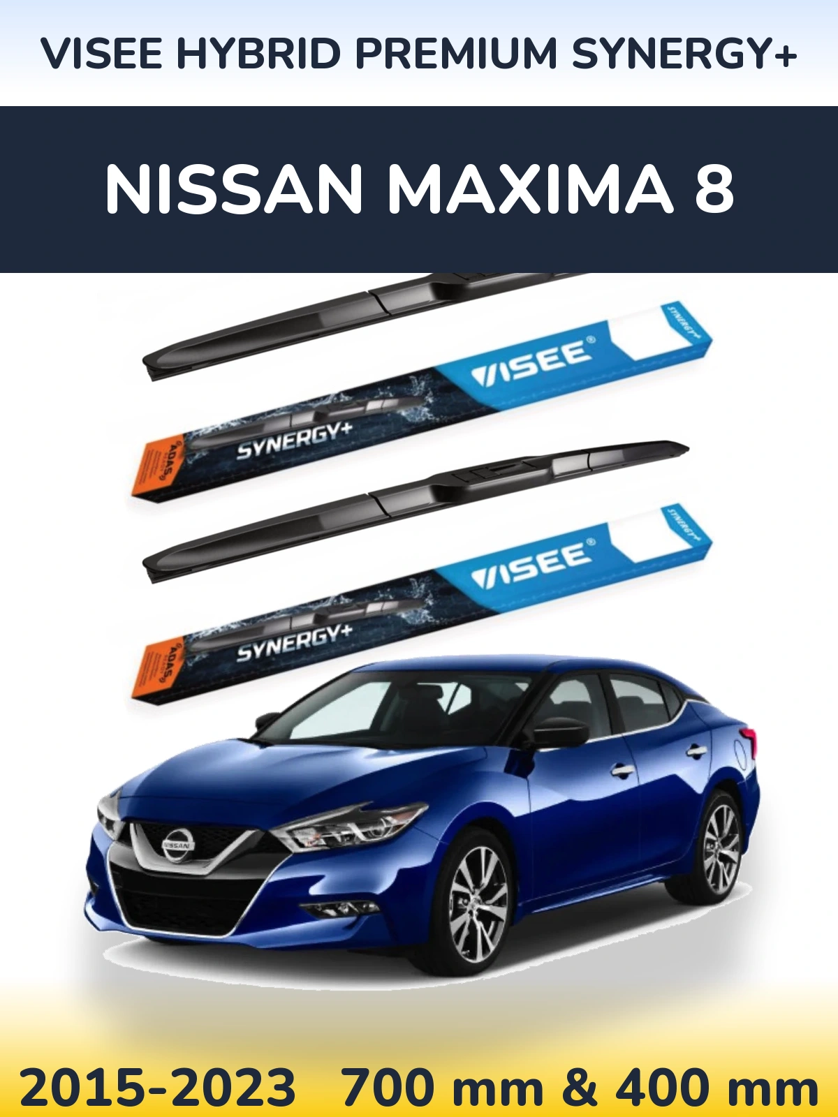 Torkarblad VISEE HYBRID PREMIUM SYNERGY+ för Nissan Maxima 8