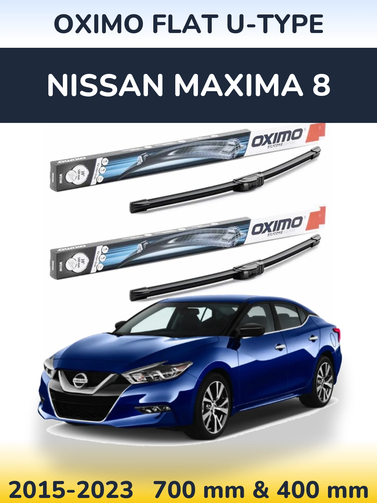 Torkarblad Oximo Flat U-type för Nissan Maxima 8