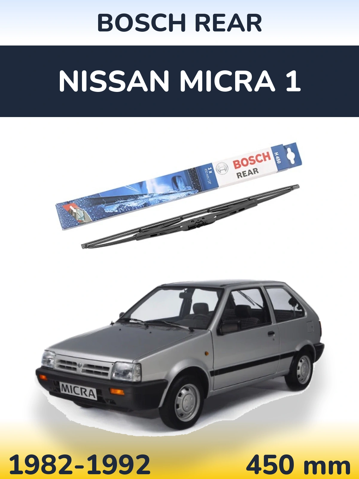 Torkarblad BOSCH Rear för Nissan Micra 1