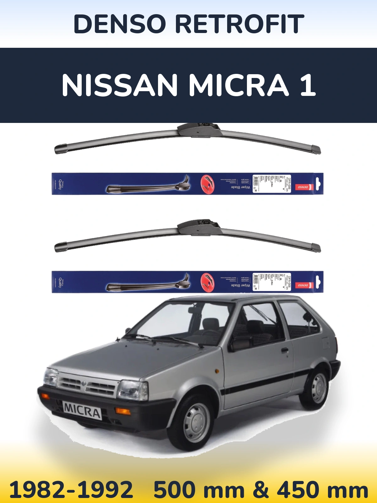 Torkarblad Denso Retrofit för Nissan Micra 1