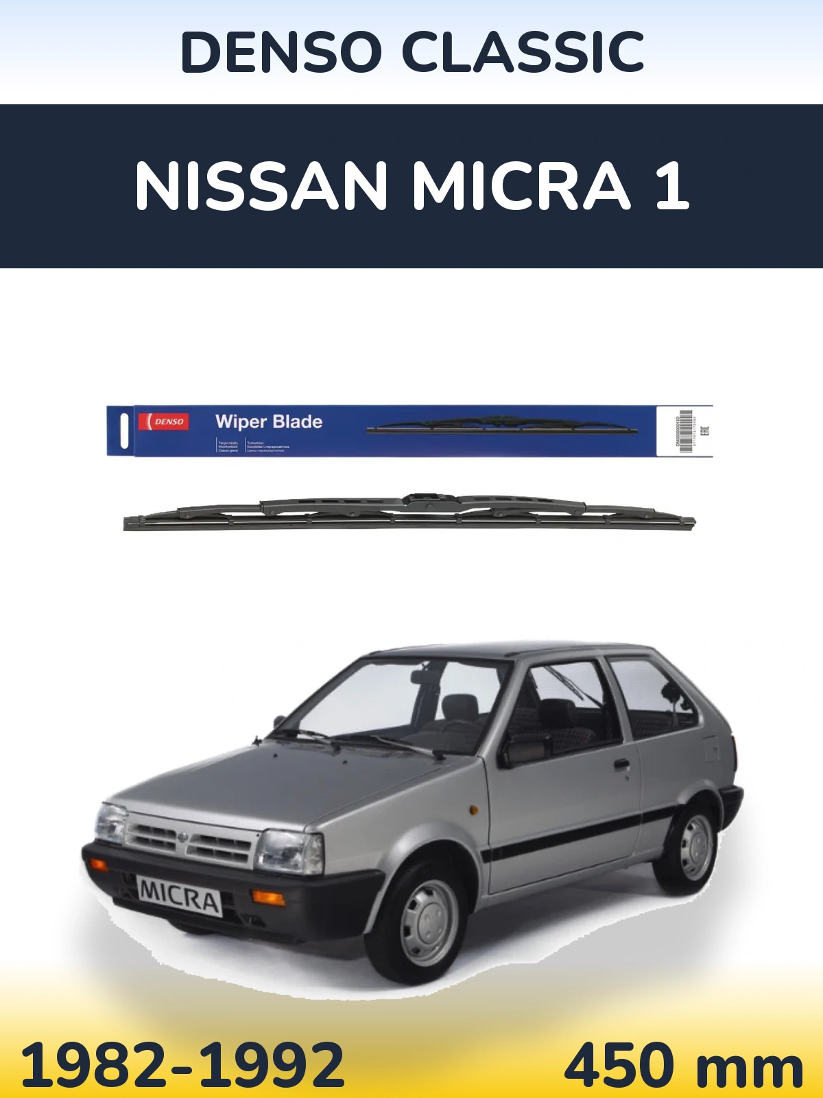 Torkarblad Denso Classic för Nissan Micra 1