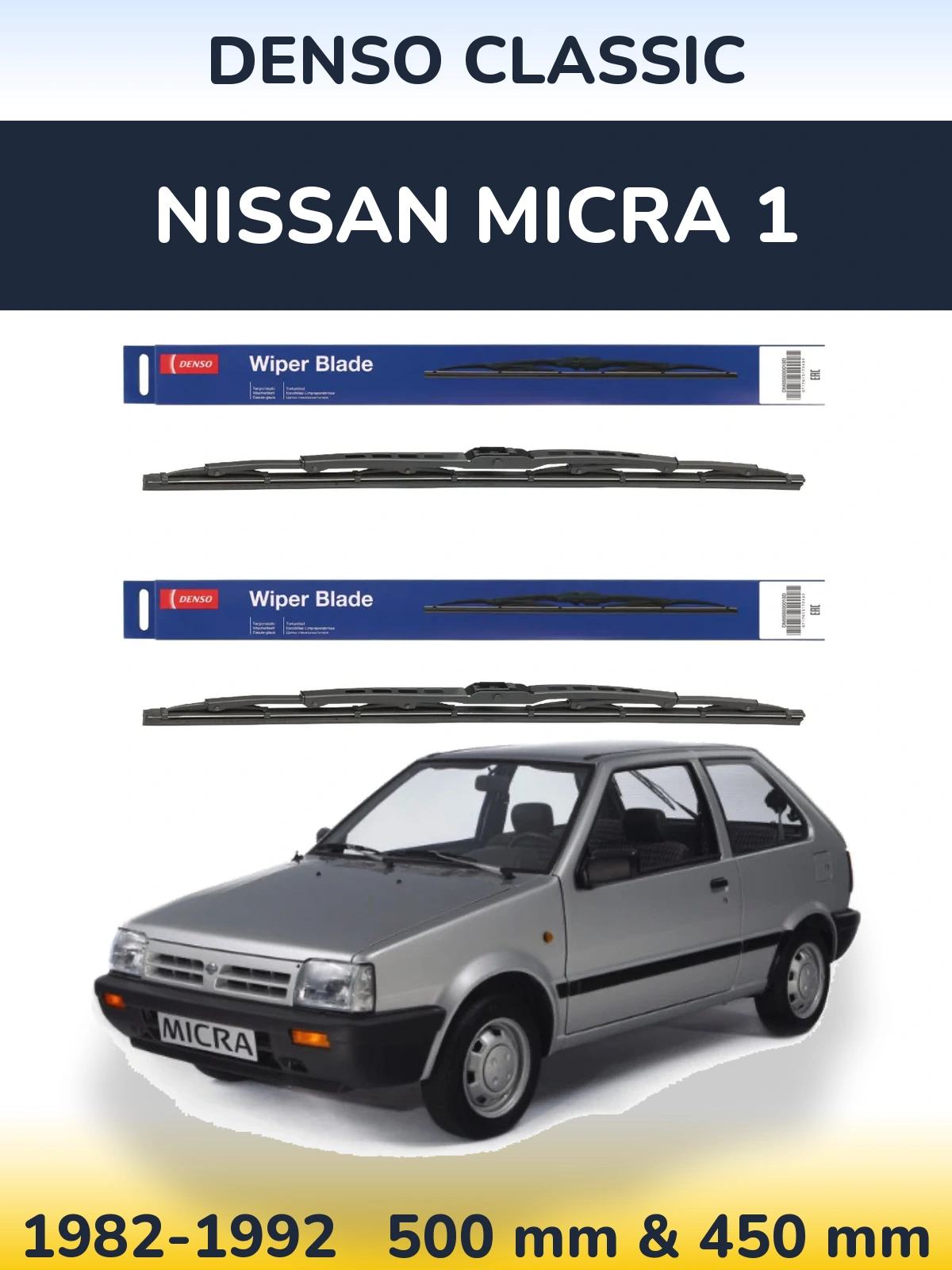 Torkarblad Denso Classic för Nissan Micra 1