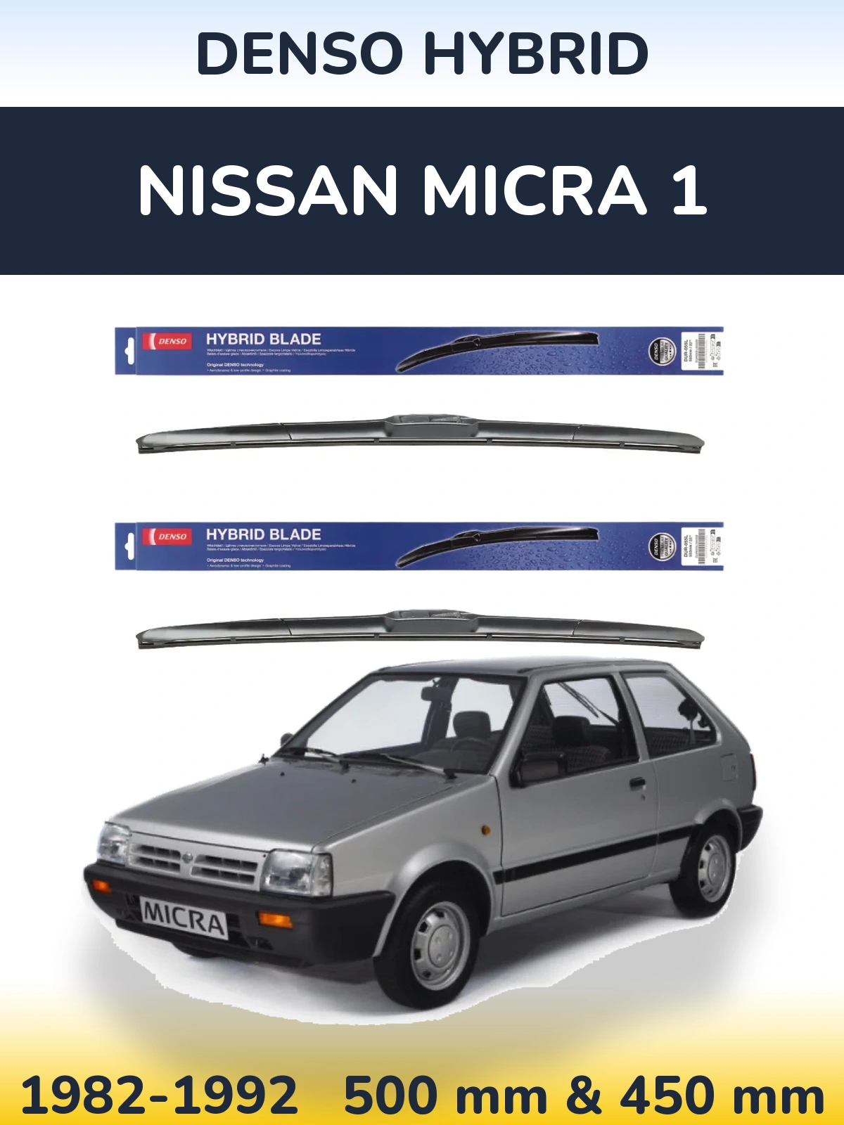 Torkarblad Denso Hybrid för Nissan Micra 1