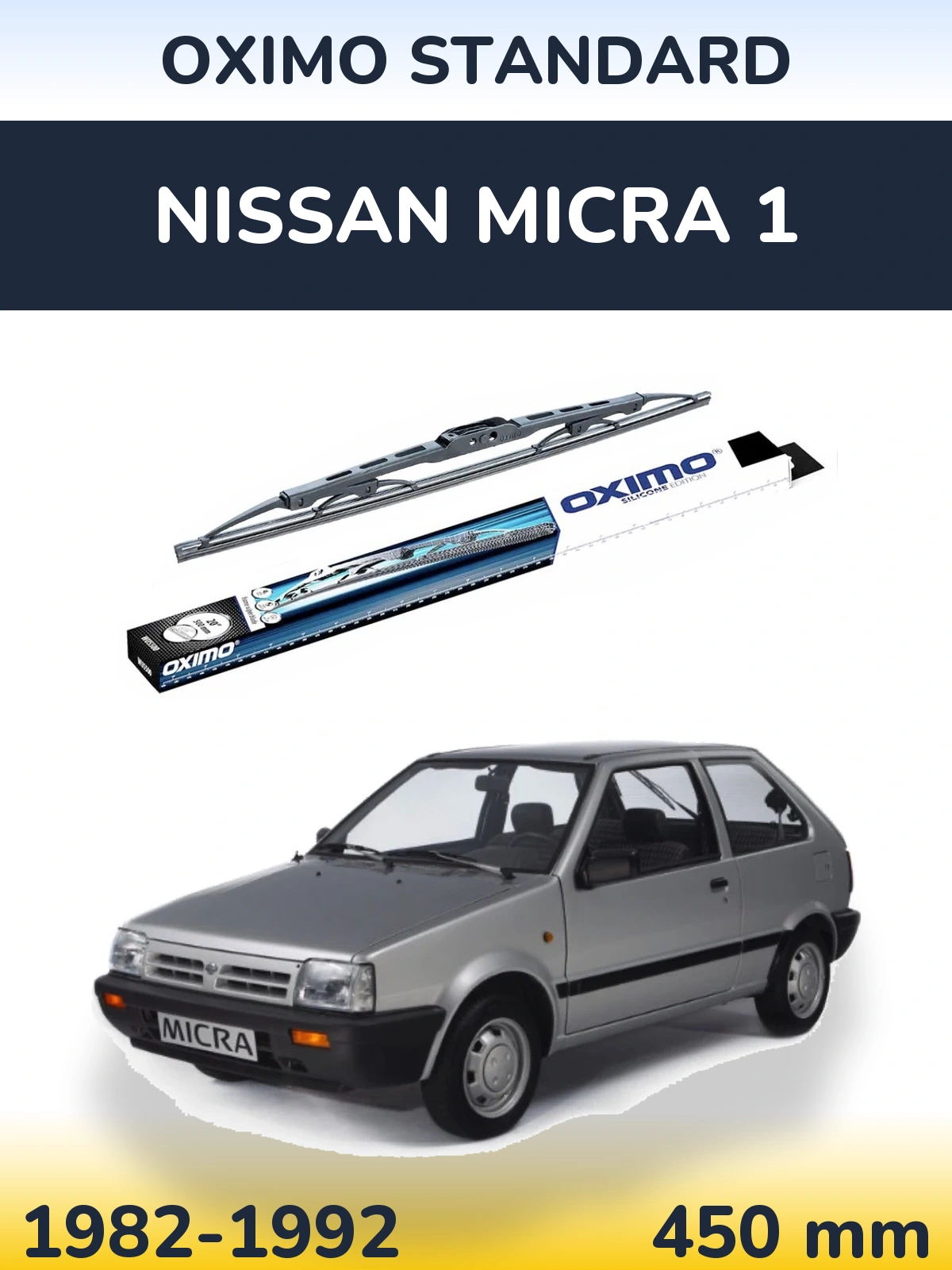 Torkarblad Oximo Standard för Nissan Micra 1