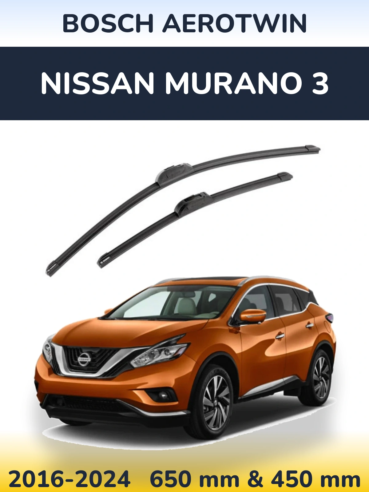 Torkarblad BOSCH AeroTwin för Nissan Murano 3