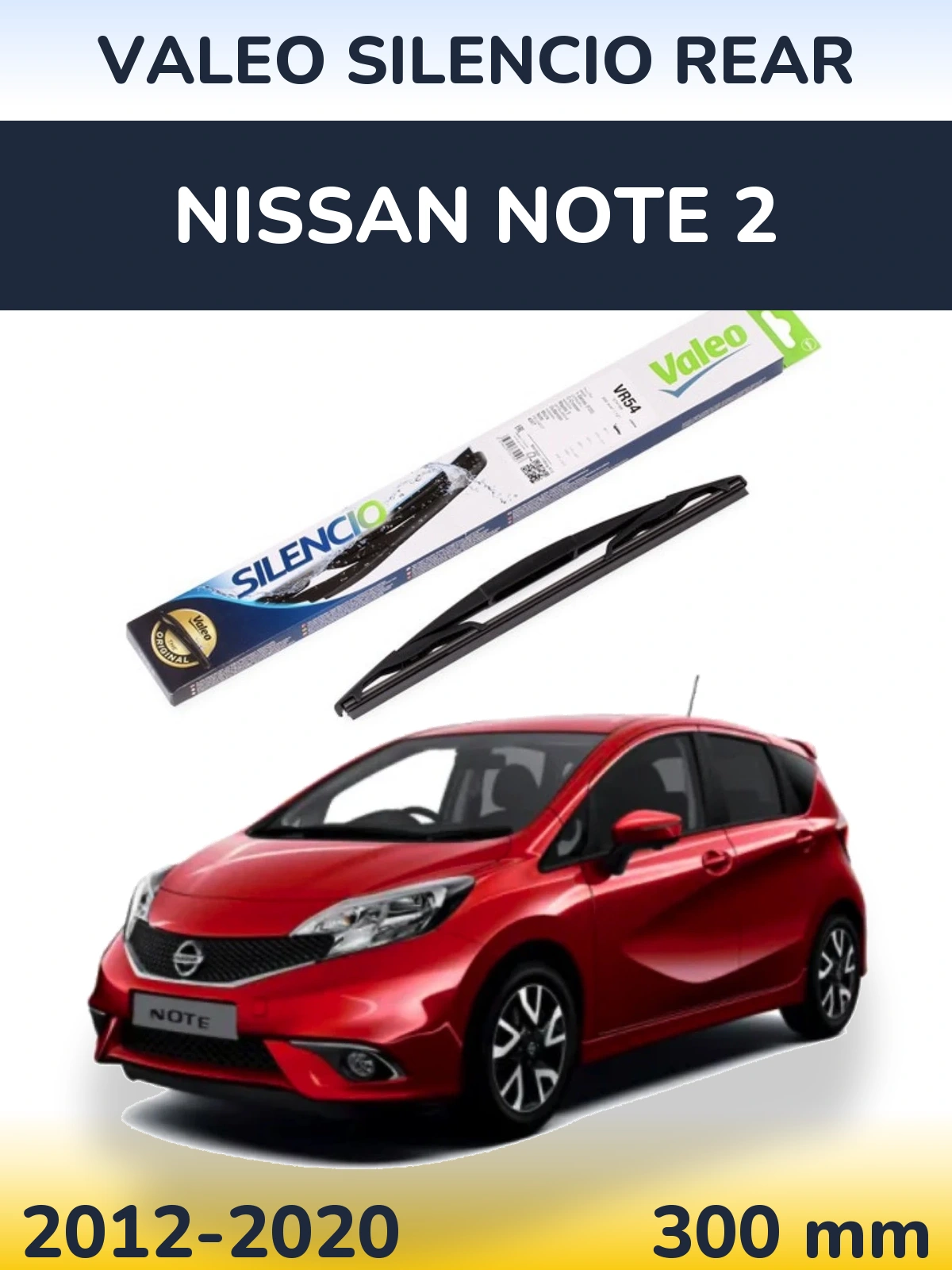 Torkarblad Valeo Silencio Rear för Nissan Note 2
