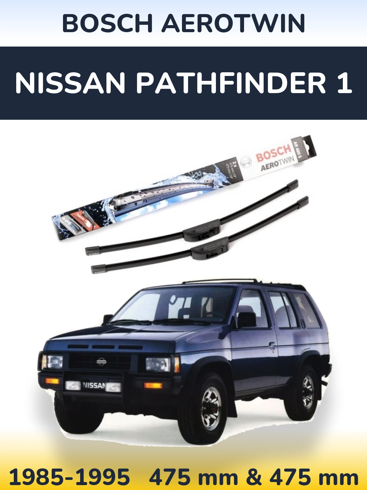 Torkarblad BOSCH AeroTwin för Nissan Pathfinder 1
