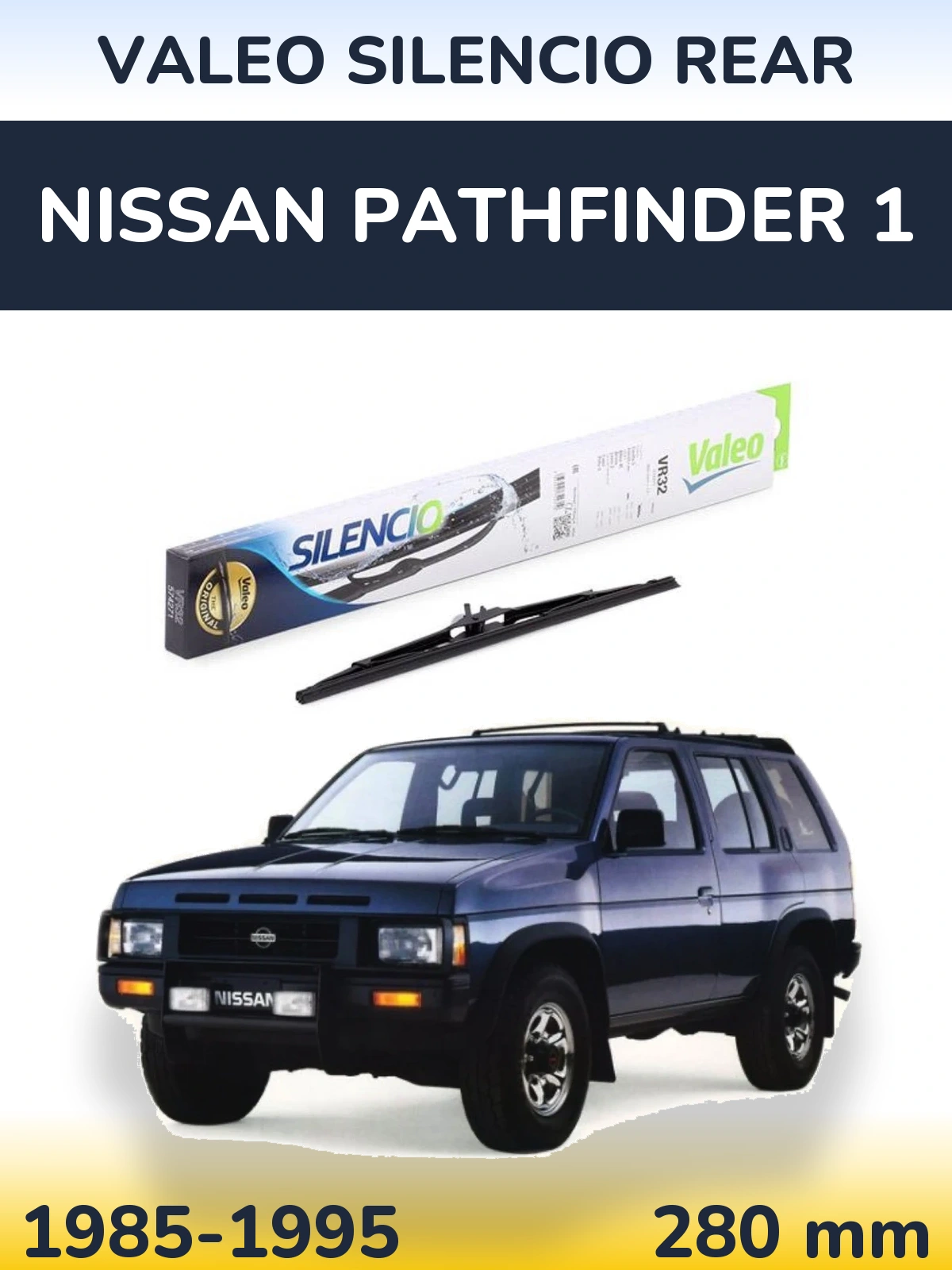 Torkarblad Valeo Silencio Rear för Nissan Pathfinder 1