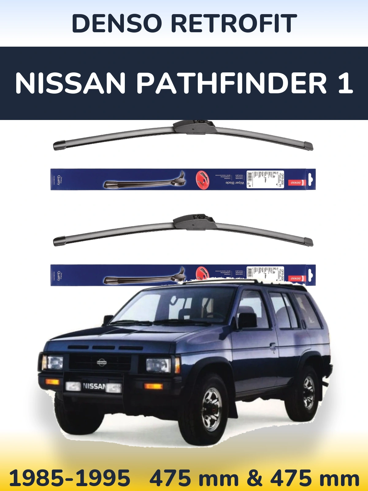 Torkarblad Denso Retrofit för Nissan Pathfinder 1