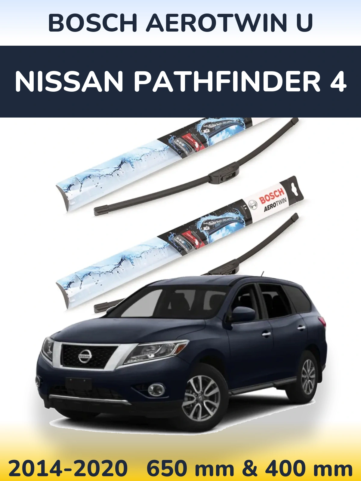 Torkarblad BOSCH AeroTwin U för Nissan Pathfinder 4
