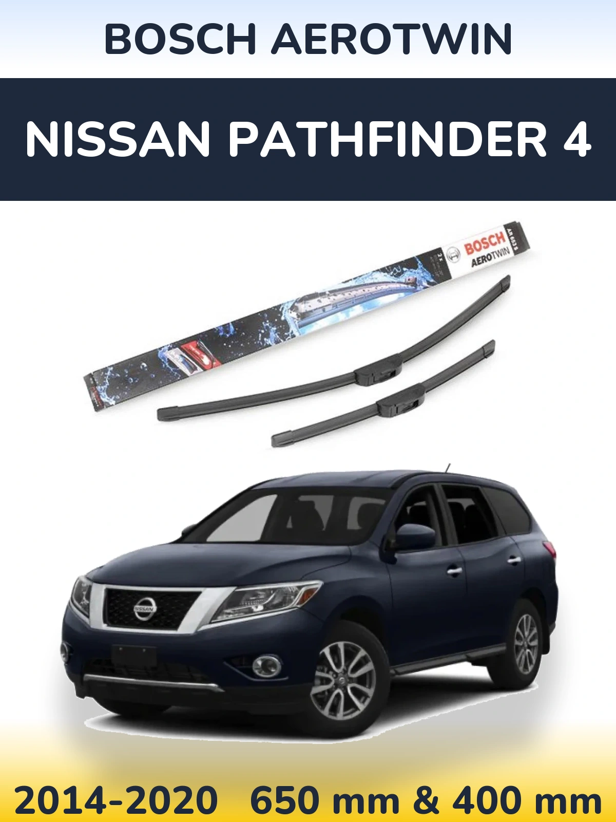 Torkarblad BOSCH AeroTwin för Nissan Pathfinder 4