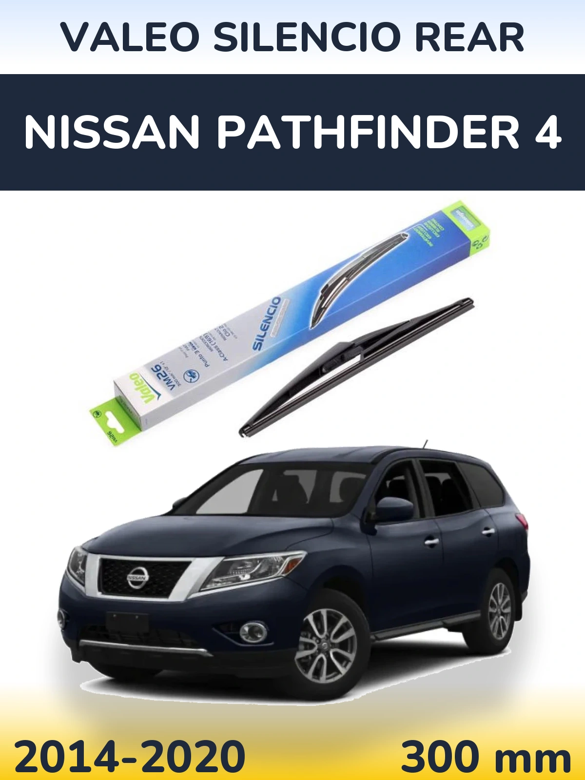Torkarblad Valeo Silencio Rear för Nissan Pathfinder 4