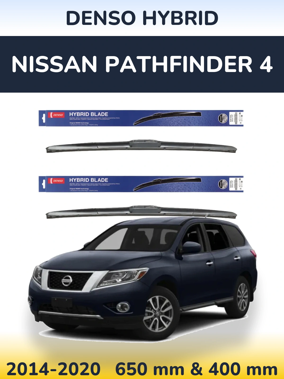 Torkarblad Denso Hybrid för Nissan Pathfinder 4