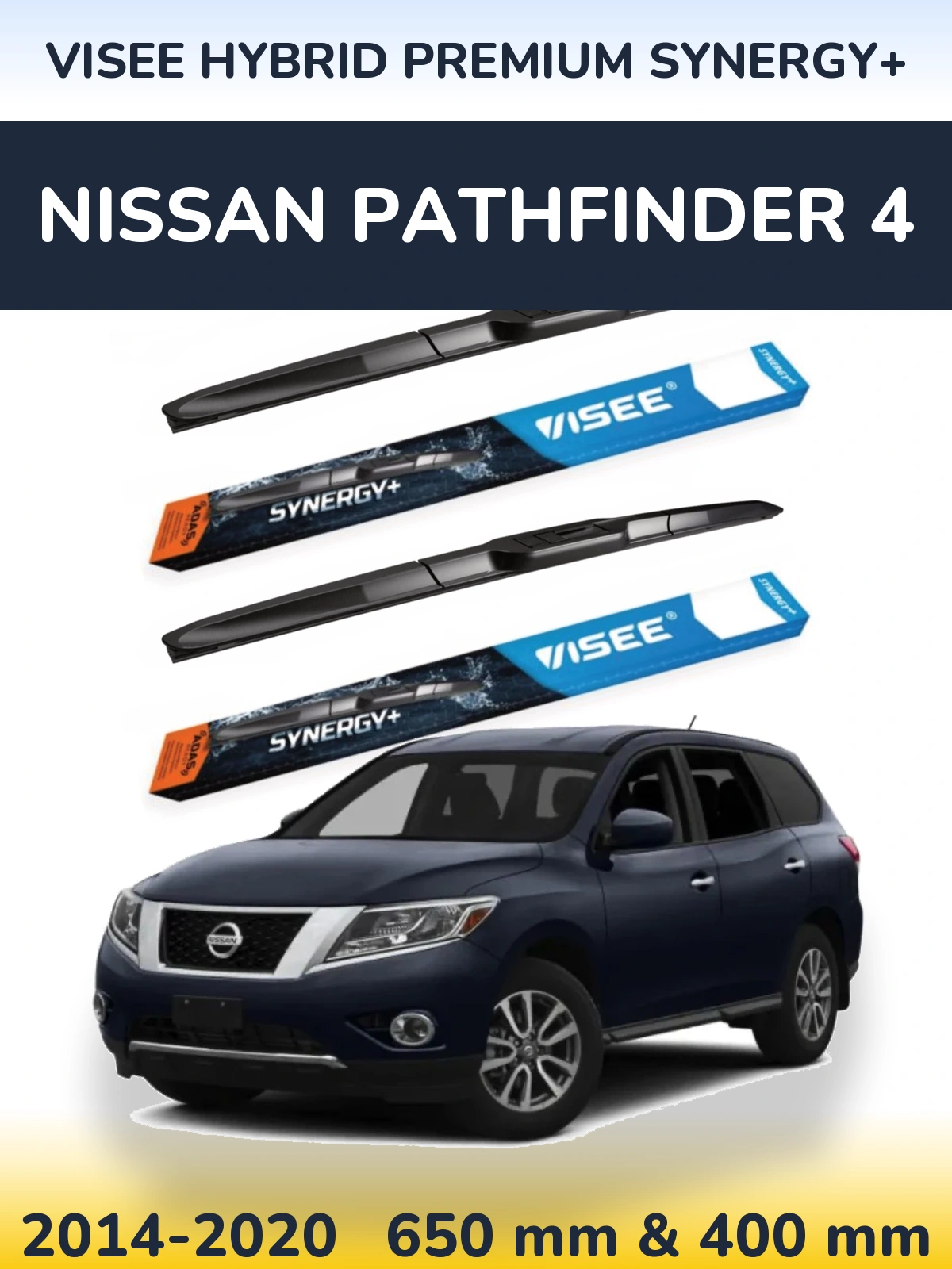 Torkarblad VISEE HYBRID PREMIUM SYNERGY+ för Nissan Pathfinder 4