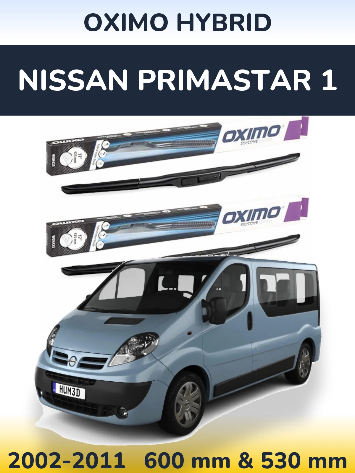 Torkarblad Oximo Hybrid för Nissan Primastar 1