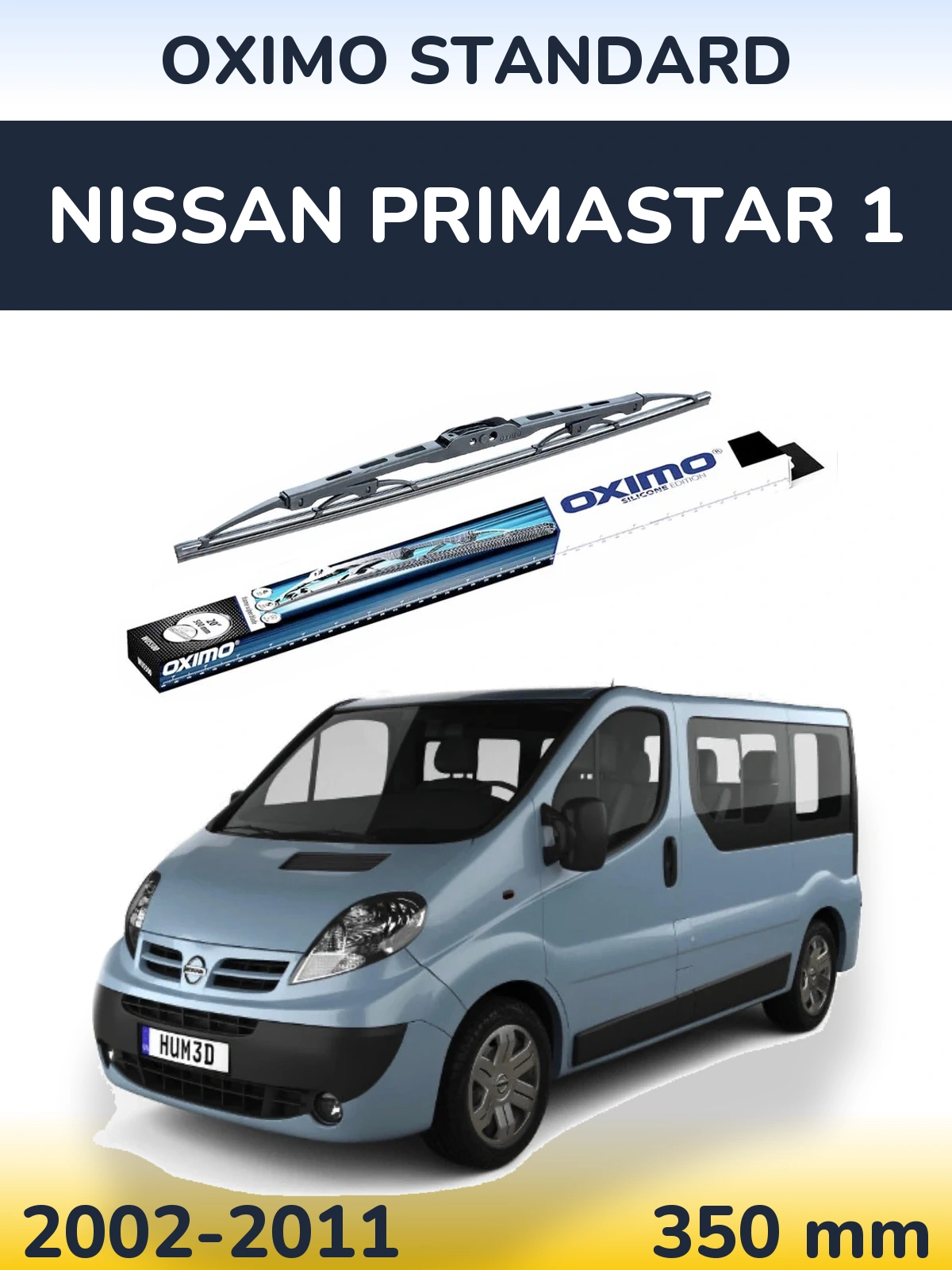 Torkarblad Oximo Standard för Nissan Primastar 1