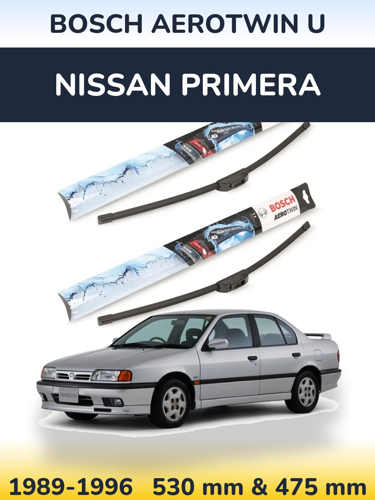 Torkarblad BOSCH AeroTwin U för Nissan Primera