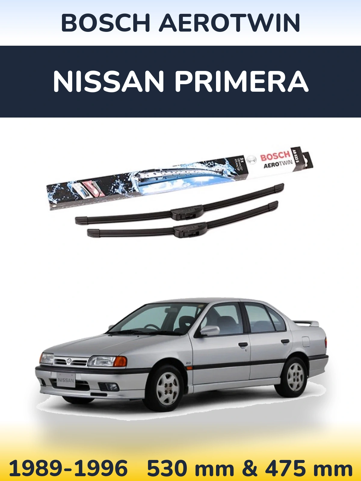 Torkarblad BOSCH AeroTwin för Nissan Primera