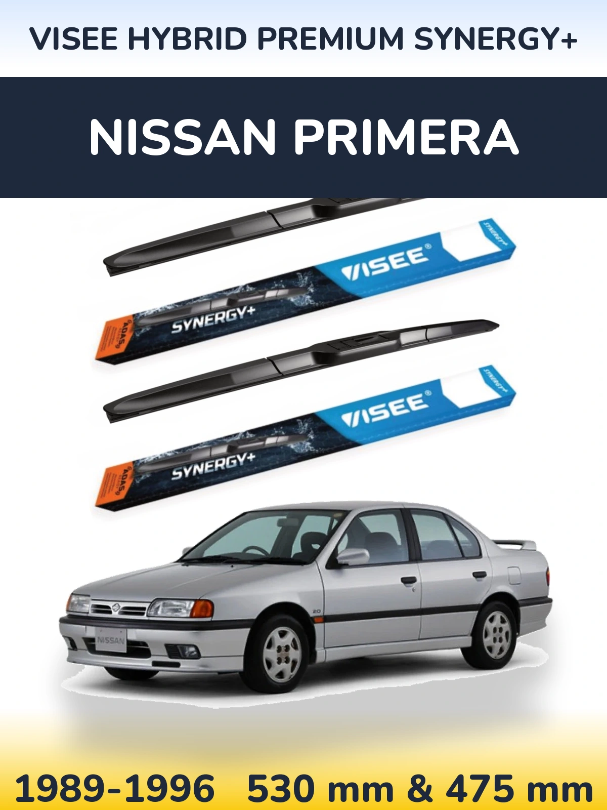 Torkarblad VISEE HYBRID PREMIUM SYNERGY+ för Nissan Primera