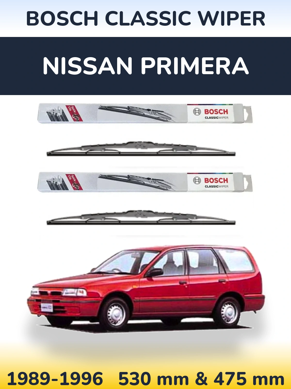 Torkarblad BOSCH Classic Wiper för Nissan Primera