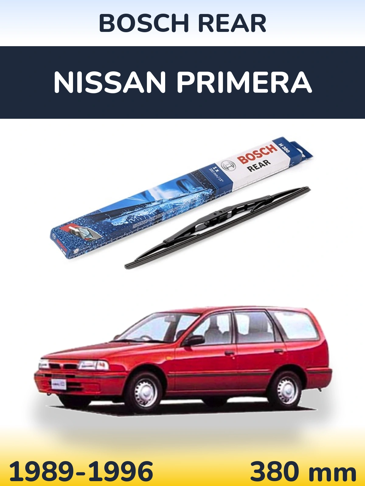 Torkarblad BOSCH Rear för Nissan Primera