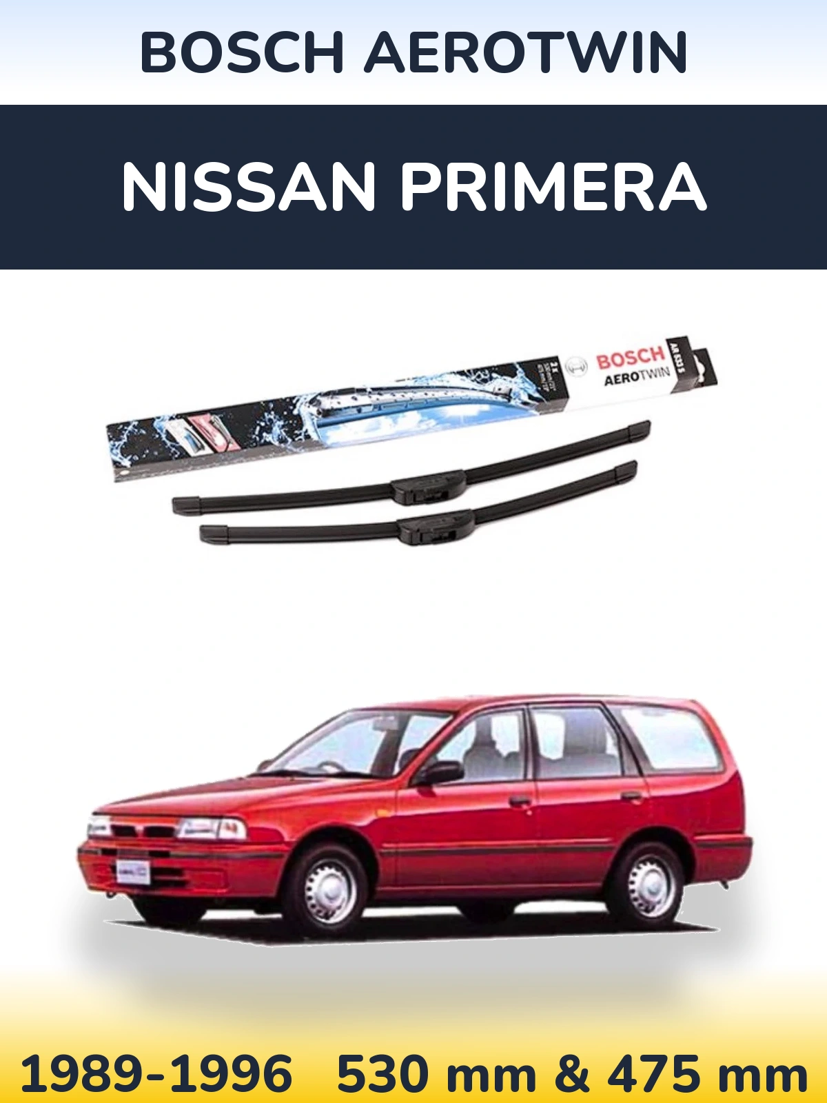Torkarblad BOSCH AeroTwin för Nissan Primera