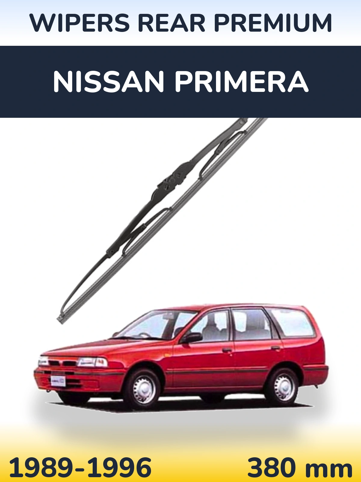Задня щітка WIPERS REAR PREMIUM 380 мм для Nissan Primera 1989-1996