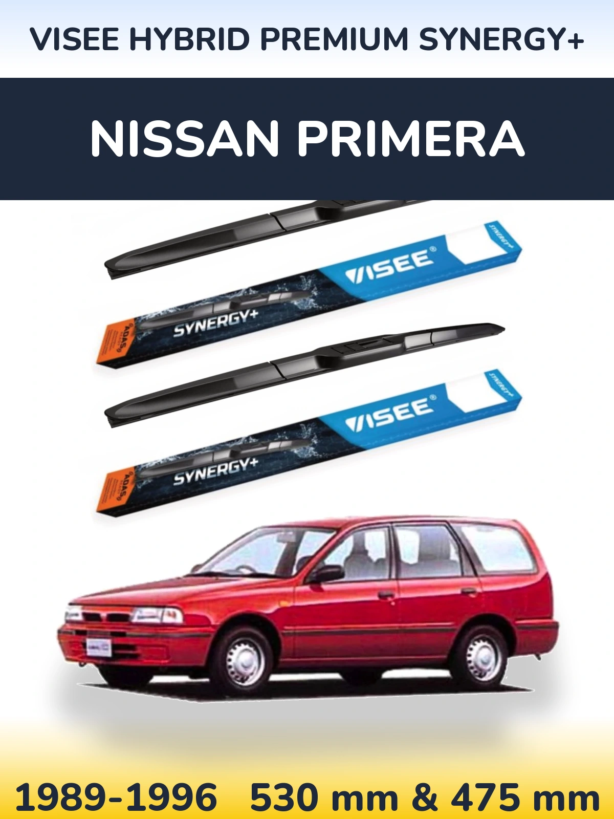 Torkarblad VISEE HYBRID PREMIUM SYNERGY+ för Nissan Primera