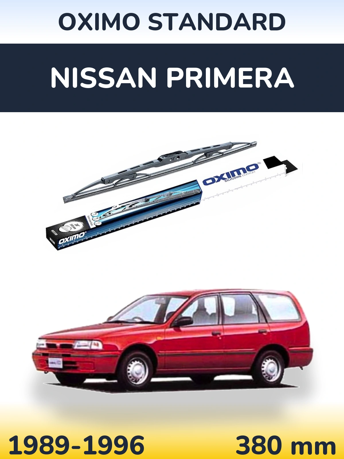 Задний дворник Oximo Standard 375 мм для Nissan Primera 1989-1996