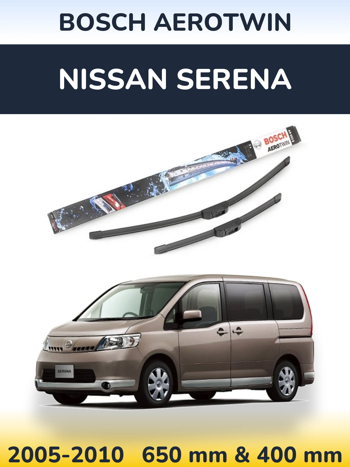 Torkarblad BOSCH AeroTwin för Nissan Serena
