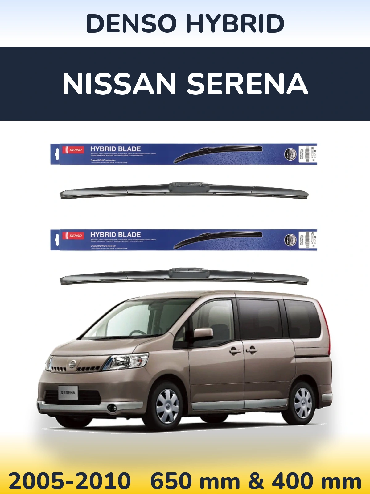 Torkarblad Denso Hybrid för Nissan Serena