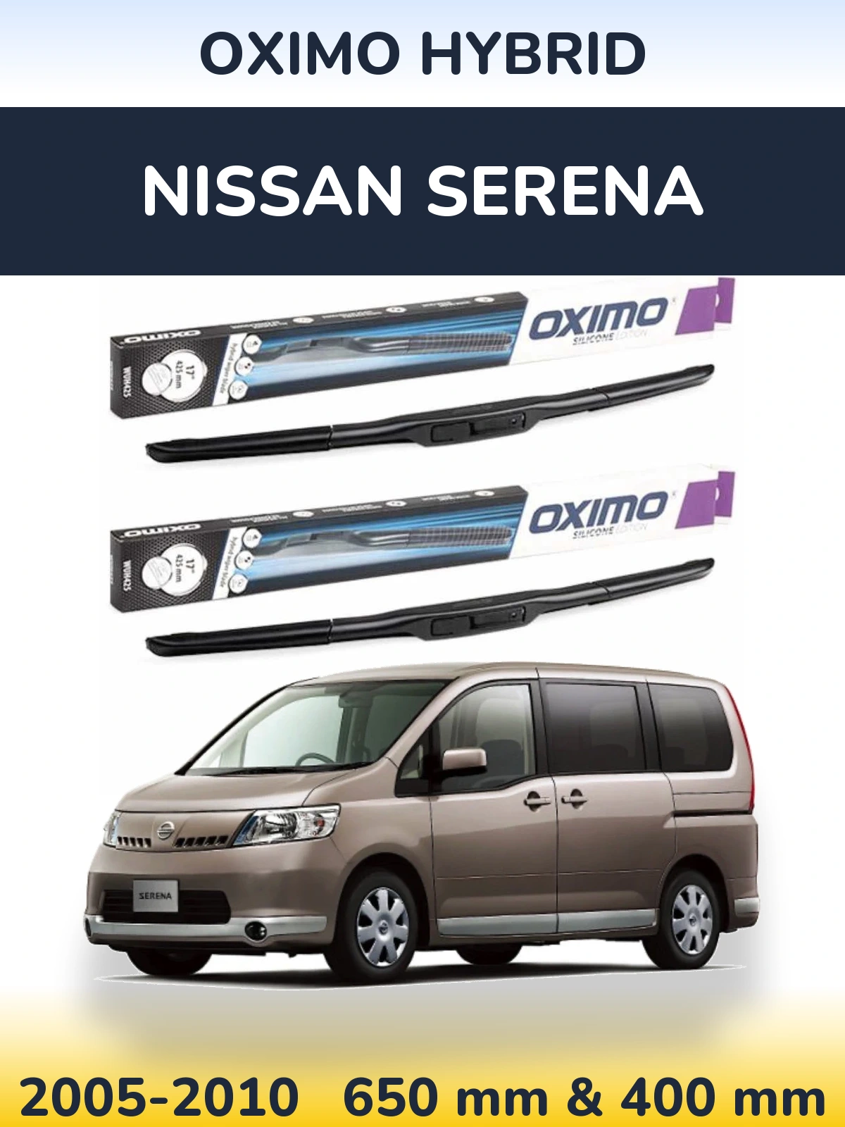 Torkarblad Oximo Hybrid för Nissan Serena