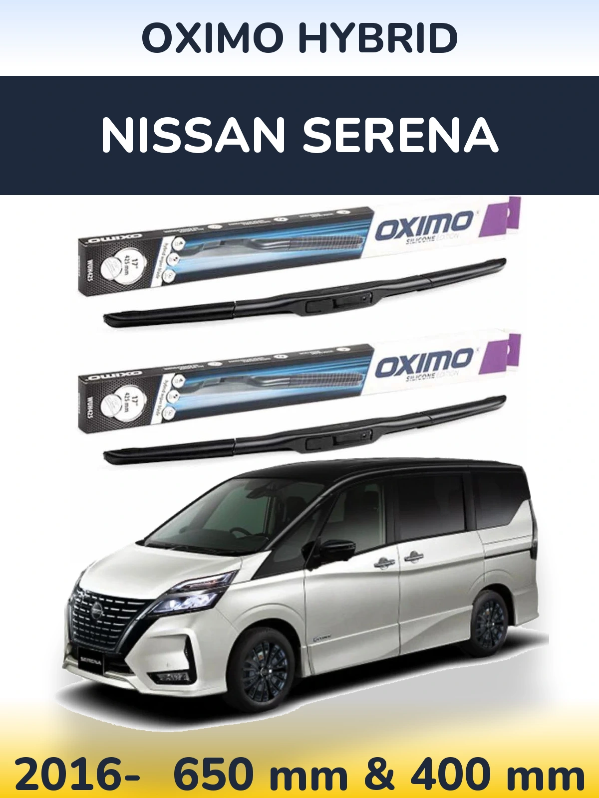 Torkarblad Oximo Hybrid för Nissan Serena