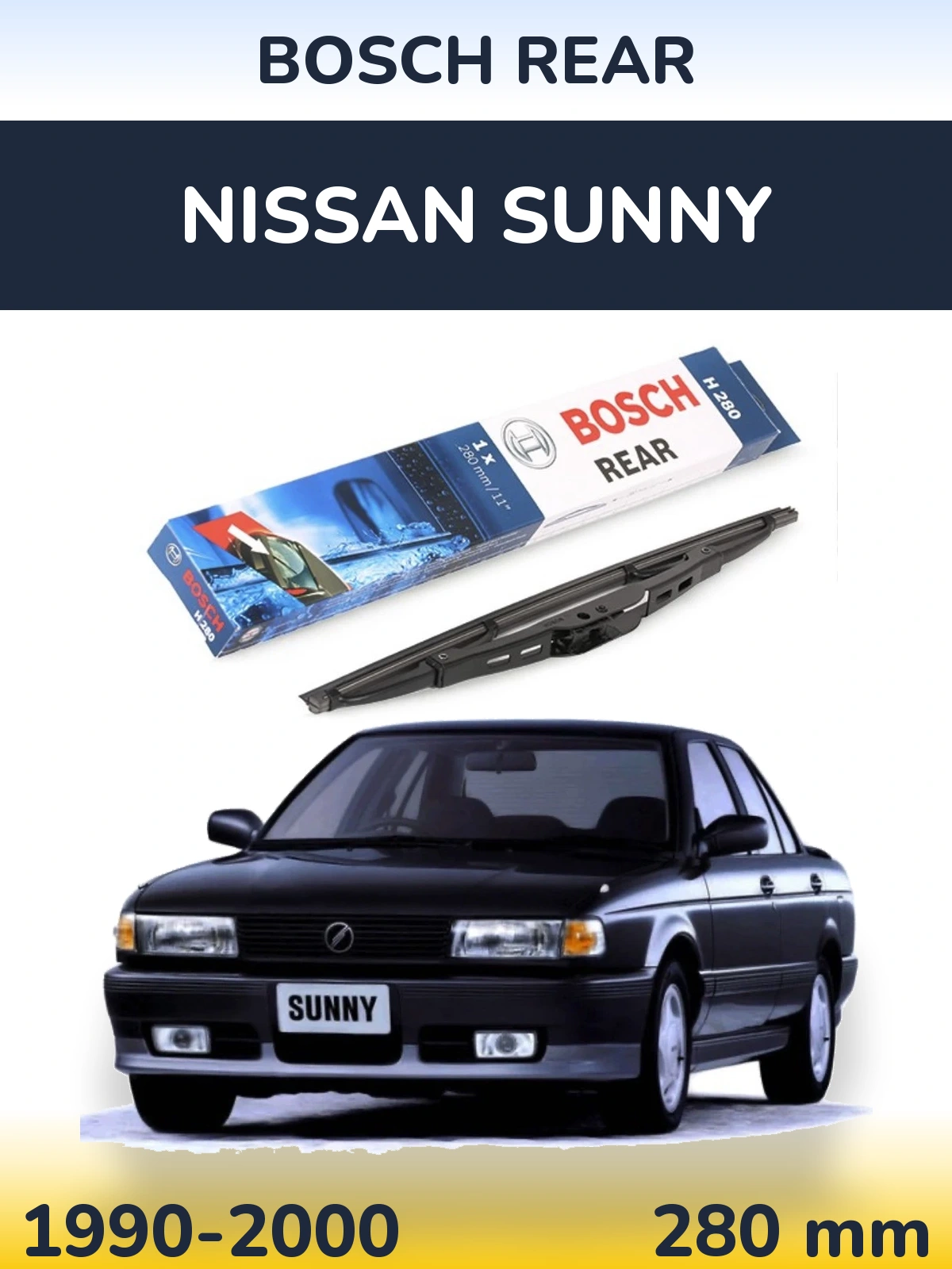 Torkarblad BOSCH Rear för Nissan Sunny