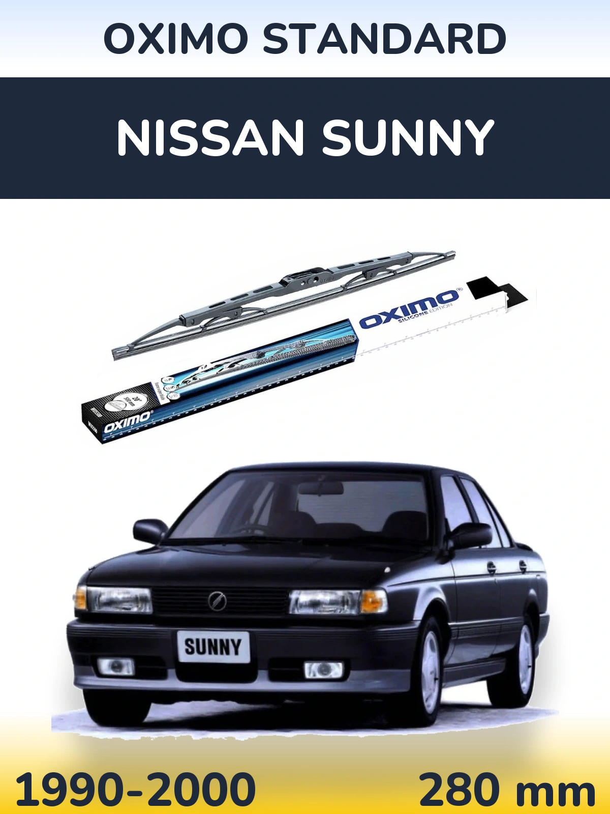 Rear wiper blade Oximo Standard 275 mm for Nissan Sunny 1990-2000