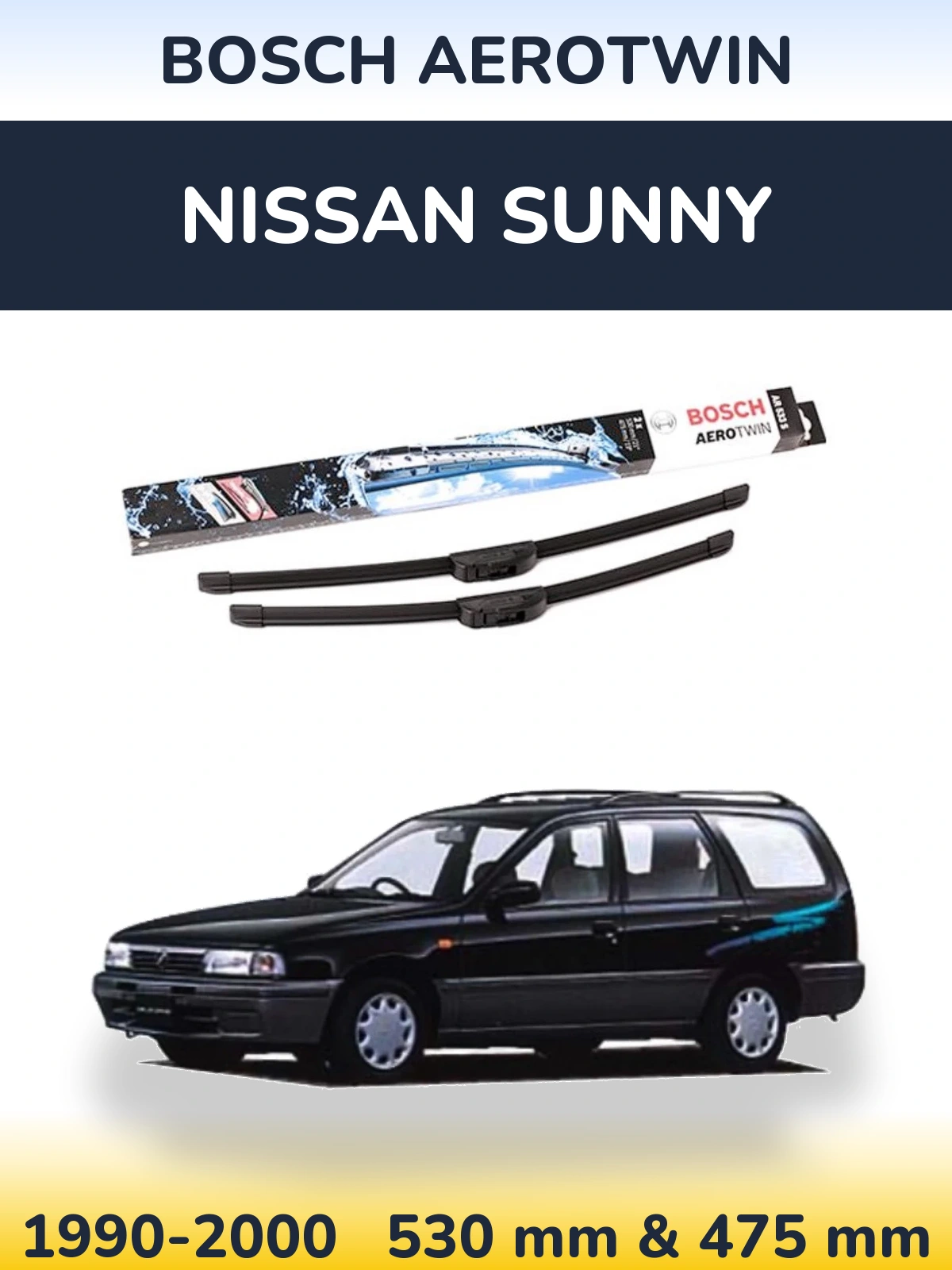 Torkarblad BOSCH AeroTwin för Nissan Sunny