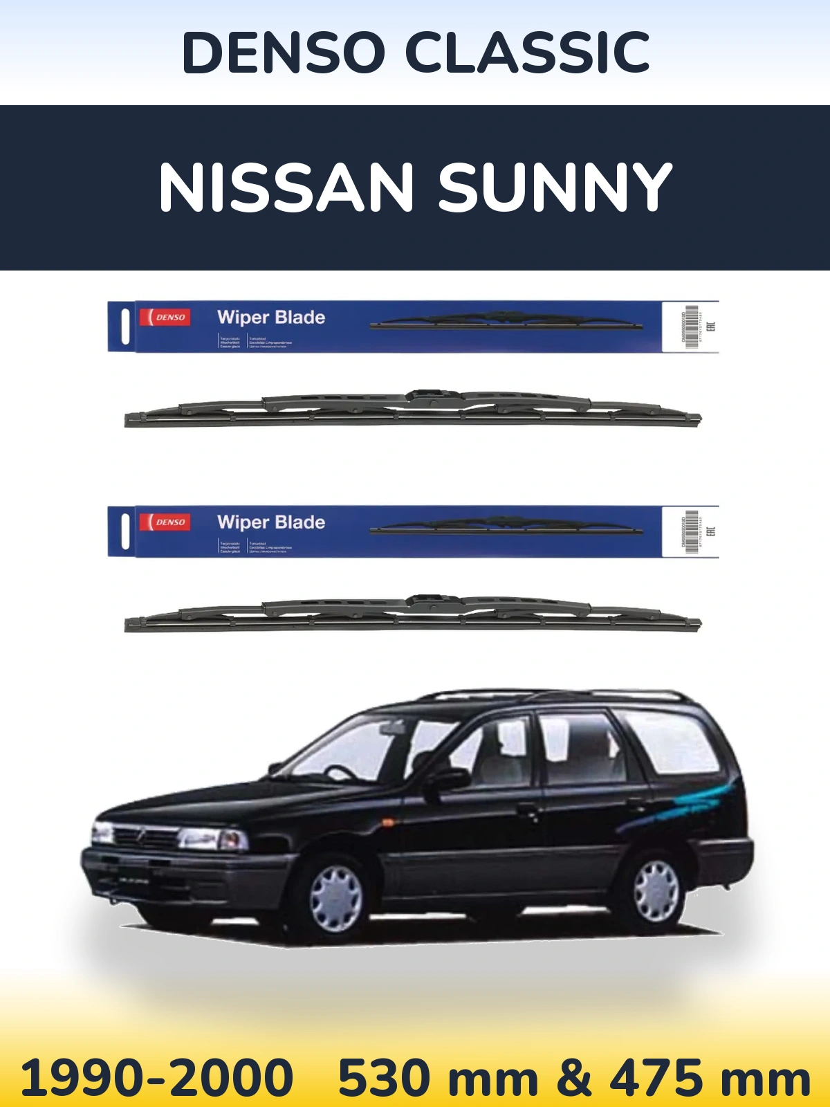 Torkarblad Denso Classic för Nissan Sunny