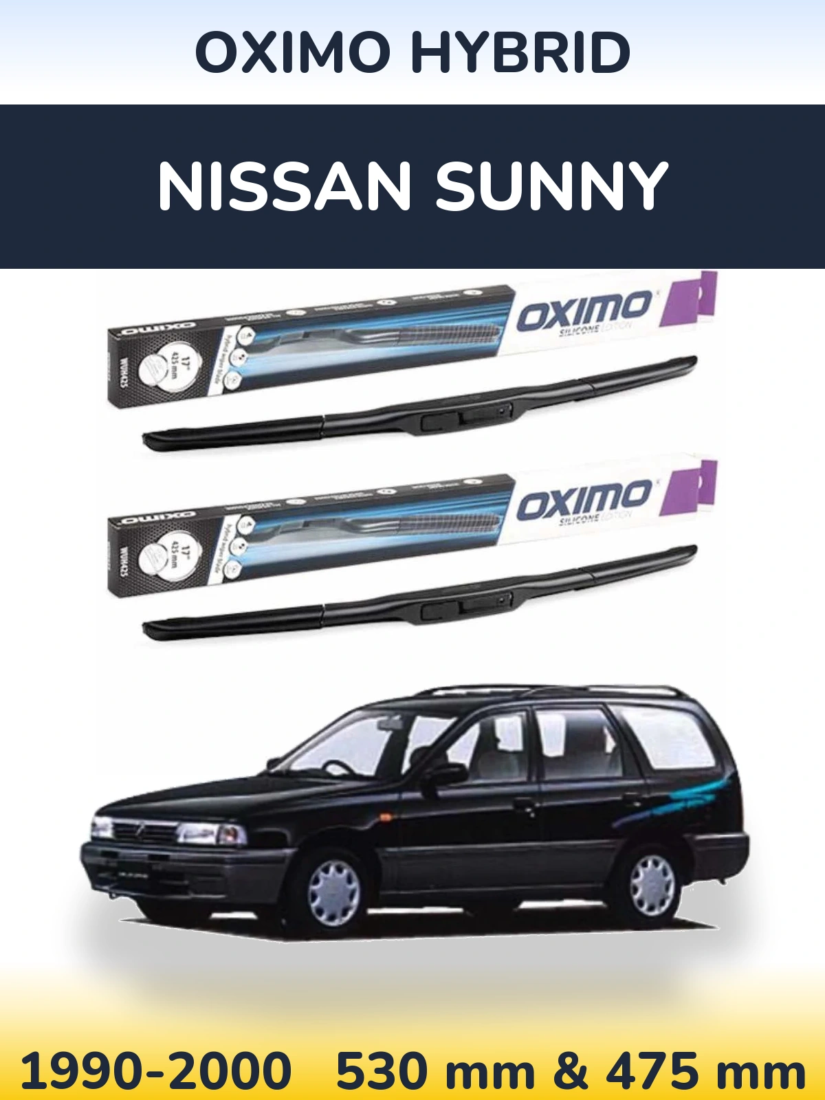 Torkarblad Oximo Hybrid för Nissan Sunny