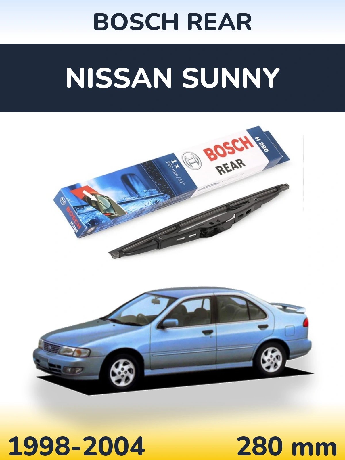 Torkarblad BOSCH Rear för Nissan Sunny