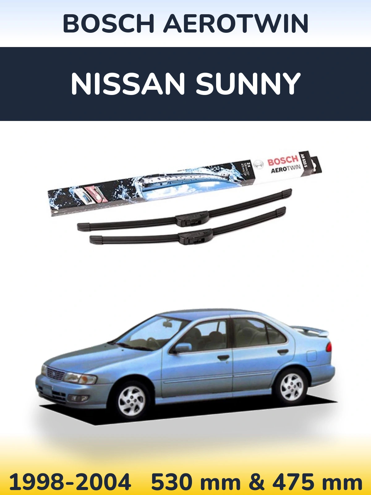 Torkarblad BOSCH AeroTwin för Nissan Sunny