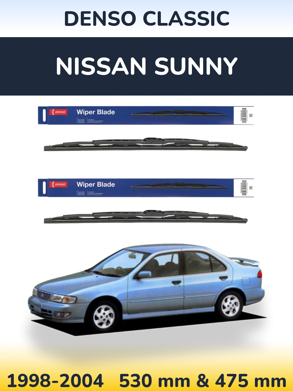 Torkarblad Denso Classic för Nissan Sunny