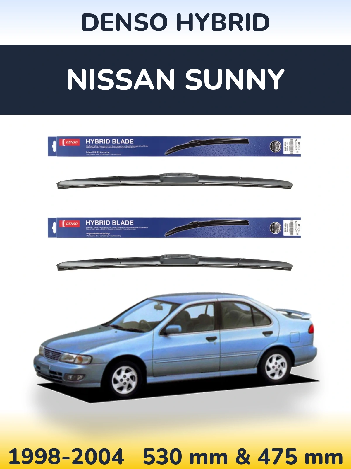 Torkarblad Denso Hybrid för Nissan Sunny