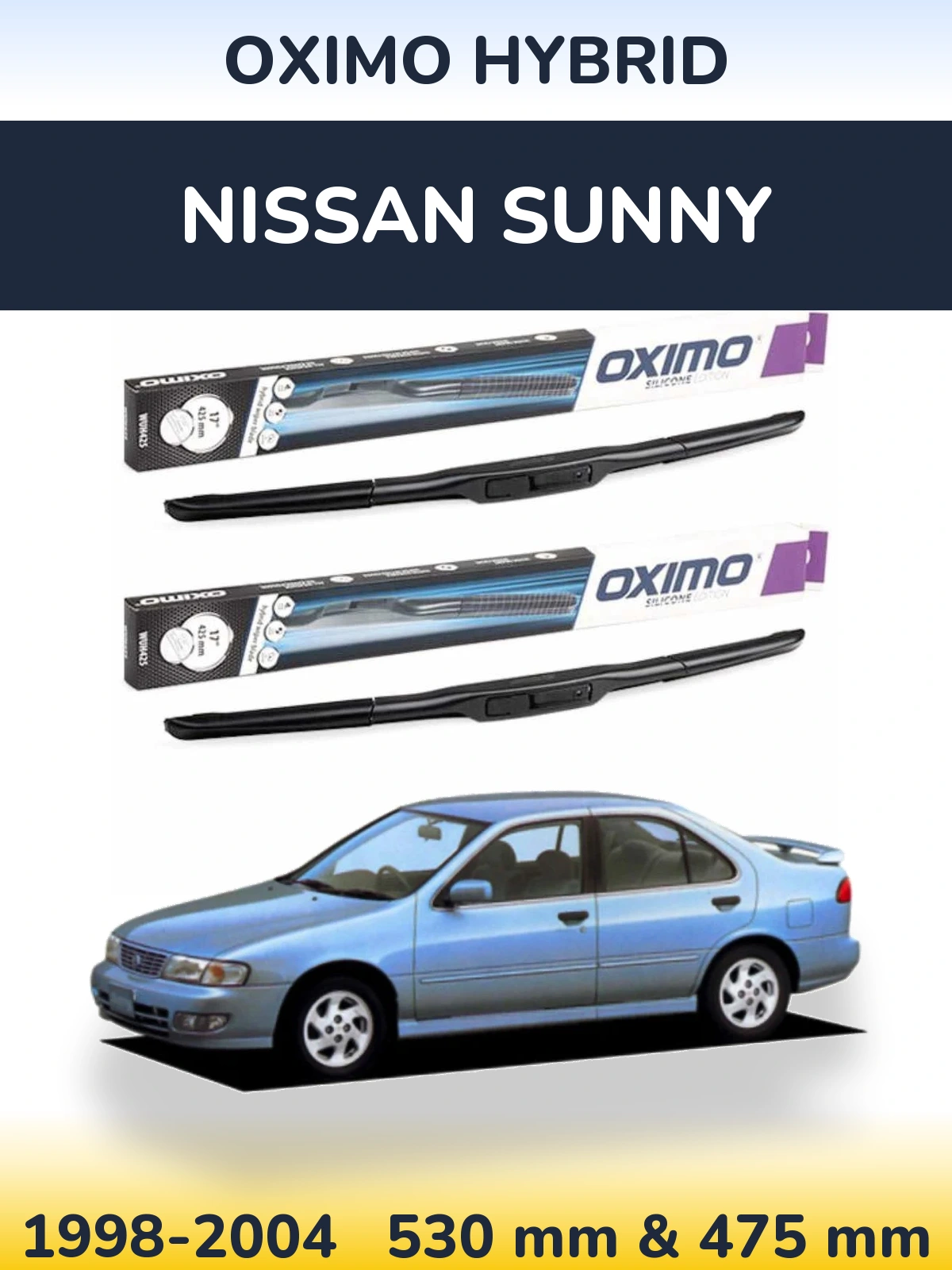 Torkarblad Oximo Hybrid för Nissan Sunny