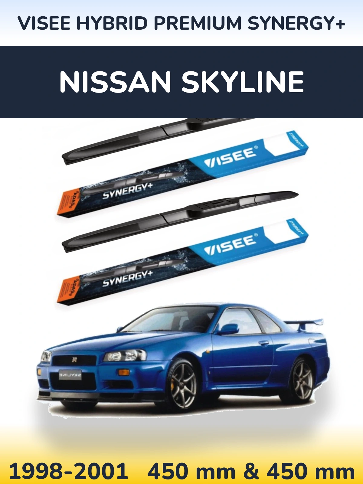 Torkarblad VISEE HYBRID PREMIUM SYNERGY+ för Nissan Skyline