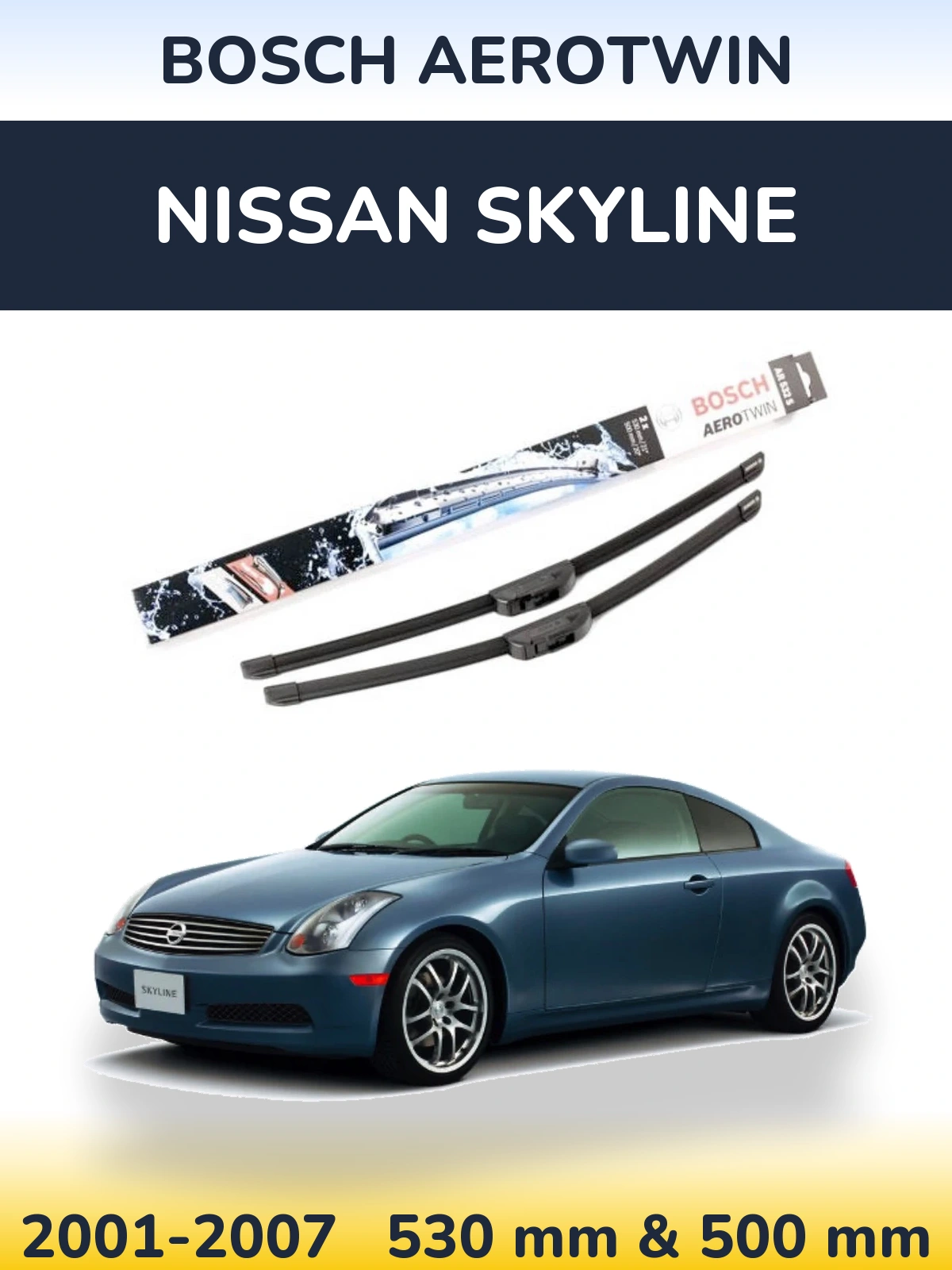 Torkarblad BOSCH AeroTwin för Nissan Skyline