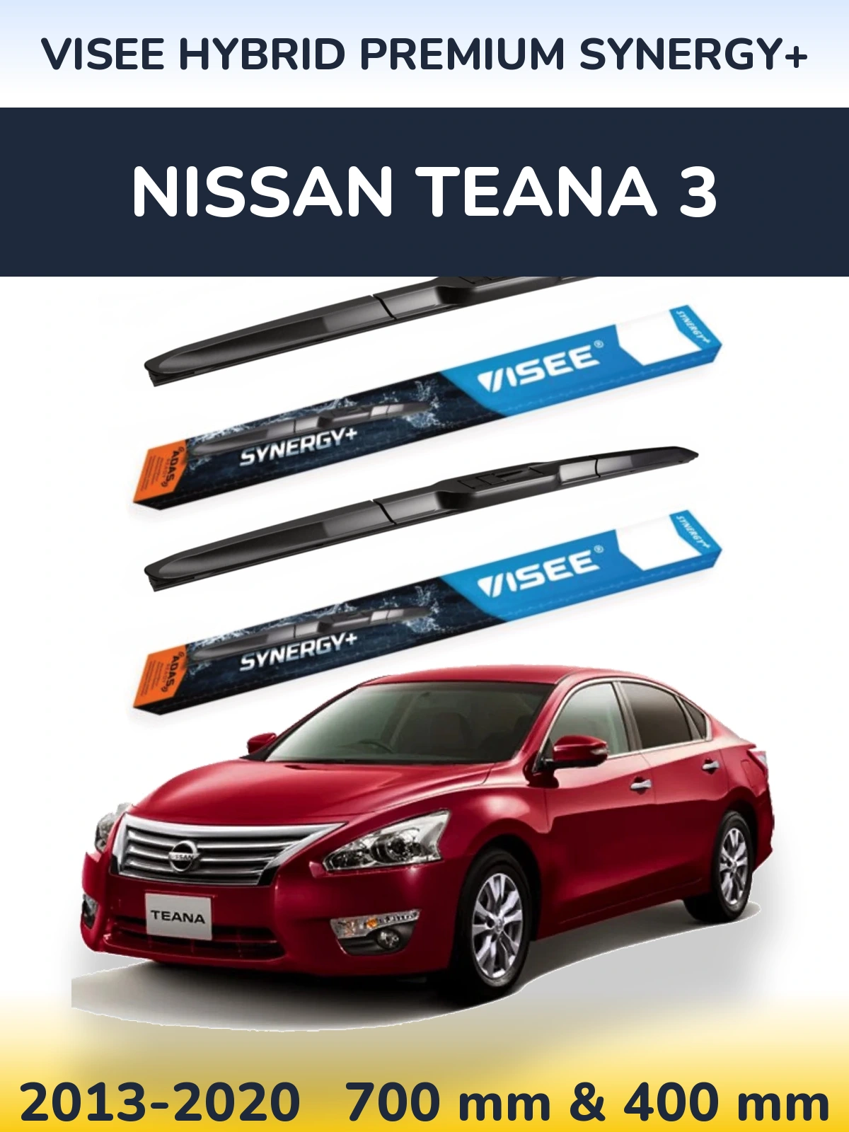 Torkarblad VISEE HYBRID PREMIUM SYNERGY+ för Nissan Teana 3