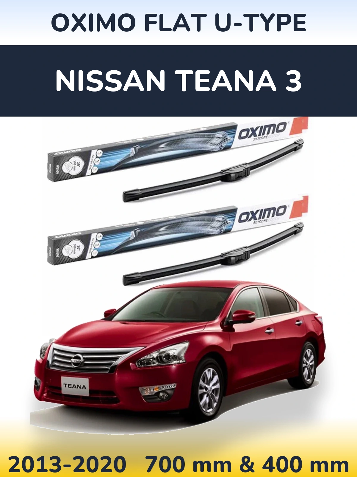 Torkarblad Oximo Flat U-type för Nissan Teana 3